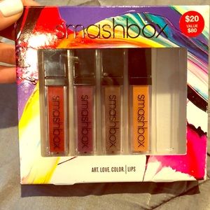 4 pack smashbox lipgloss set.